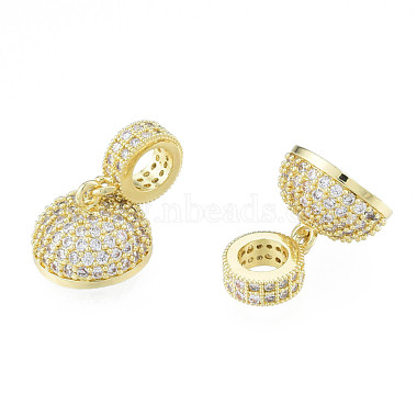 Real 18K Gold Plated Clear Brass Cord Ends