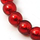 Red Round Handmade Silver Foil Glass Beads(X-FOIL-G019-10mm-07)-1