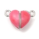 Heart Alloy Enamel Magnetic Clasps(ENAM-G220-01E)-1