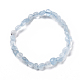 Natural Aquamarine Bead Stretch Bracelets(X-BJEW-K213-54)-2
