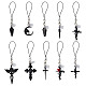 10Pcs Alloy Enamel Mobile Straps(HJEW-OC00034)-1