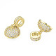 Brass Micro Pave Clear Cubic Zirconia Cord Ends(KK-N227-103LG)-1