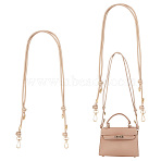 Adjustable PU Leather Bag Straps, with KC Gold Plated Alloy Swivel Clasps, Bag Replacement Accessories, Moccasin, 83.5~152x0.5~2cm(FIND-WH0002-40C)