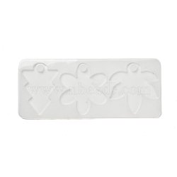 DIY Pendant Silicone Molds, Resin Casting Molds, for UV Resin, Epoxy Resin Craft Making, White, 90x215x5mm, Hole: 10.5mm, Inner Diameter: 56~73x79mm(DIY-G113-04E)