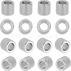 Unicraftale 30Pcs 304 Stainless Steel European Beads, Large Hole Beads, Column, Stainless Steel Color, 5x4.5mm, Hole: 3mm(STAS-UN0030-71)