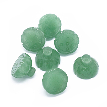 Natural Green Aventurine Beads, Lotus Pod, 16x11~11.5mm, Hole: 1mm