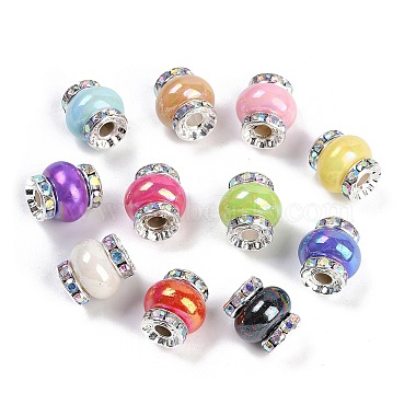 Platinum Mixed Color Others Brass+Resin Beads