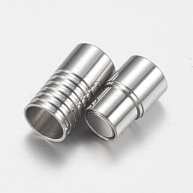 304 Stainless Steel Magnetic Clasps with Glue-in Ends(STAS-F149-04P-A)-3