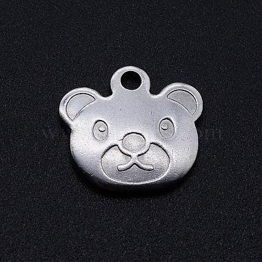 Stainless Steel Color Bear Stainless Steel Charms