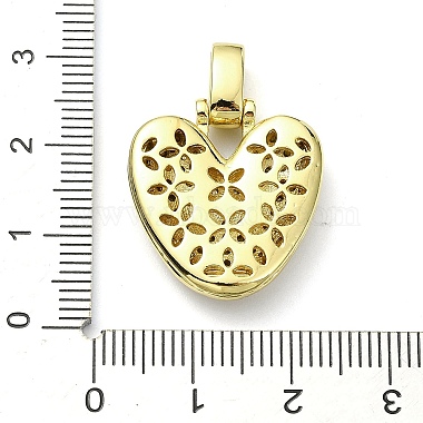 pendentifs en laiton zircon cubique transparent(KK-M279-01G-V)-3