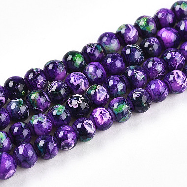 Baking Paint Glass Beads Strands(DGLA-N003-4mm-A07)-1