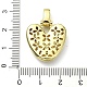 pendentifs en laiton zircon cubique transparent(KK-M279-01G-V)-3