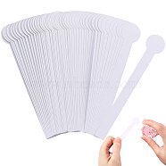 Perfume Paper Test Strips, for Aromatherapy Fragrance Scent Tester, White, Round, 120x20x0.5mm, 200pcs/box(DIY-CP0009-85D)