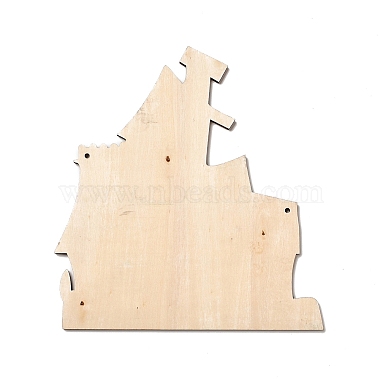 Single Face Printed Wood Big Pendants(WOOD-I010-04C)-2