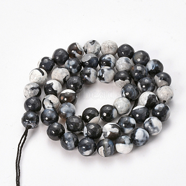 Natural Dragon Veins Agate Beads Strands(G-Q468-77E-8mm)-2