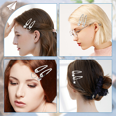36Pcs 6 Style Iron Snap Hair Clips(PHAR-CP0001-08)-6