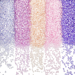 300G 5 Colors Electroplate Glass Chip Beads, No Hole, Nail Art Decoration Accessories for Women, Mixed Color, 1~3x2~5x0.5~1.5mm, 60g/color(MRMJ-SC0001-37A)