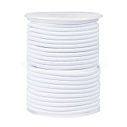 Elastic Cord, White, 3.5mm, about 20m/roll(EC-WH0001-02-3.5mm)