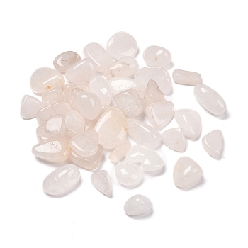 Natural Quartz Crystal Beads, No Hole, Nuggets, Tumbled Stone, Healing Stones for 7 Chakras Balancing, Crystal Therapy, Vase Filler Gems, 9~45x8~25x4~20mm, about 109pcs/1000g