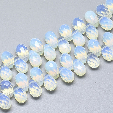 9mm Teardrop Opalite Beads