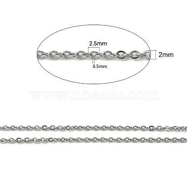 304 Stainless Steel Cable Chains(CHS-H001-2mm-15P)-2