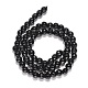 Black Stone Beads Strands(X-G-I087-6mm)-3