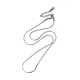 304 Stainless Steel Herringbone Chain Necklace for Women(NJEW-G097-02P)-1