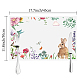 Rectangle with Animal Pattern Cotton Linen Cloth Table Mat(AJEW-WH0196-006)-2
