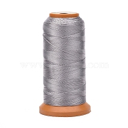 Polyester Threads, for Jewelry Making, Silver, 0.7mm, about 437.44 yards(400m)/roll(NWIR-G018-E-13)