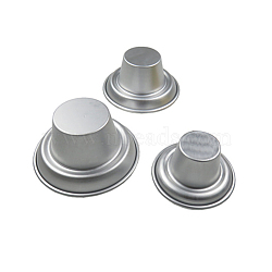 Aluminum Mushroom Shaped Baking Molds, Quick Release Baking Pan, Silver, 121x57.5mm(BAKE-PW0001-016A)