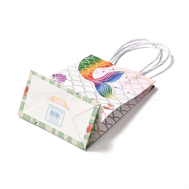 Rectangle Foldable Creative Kraft Paper Gift Bag(CARB-B001-01A)-2
