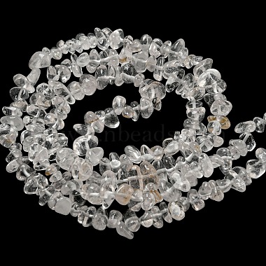 quartz naturel perles de puce de cristal brins(G-M205-01A)-2