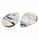 Transparent Resin & Walnut Wood Pendants(X-RESI-T035-28-A01)-3