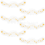 10Pcs Transfer Sticker Proof Removable Temporary Tattoos Stickers, Face Art Paper Stickers, Star, 4.65x15.1x0.03cm(DIY-SP0003-65A-07)