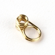 201 Stainless Steel Guides Ring, Fishing Accessory, Light Gold, 5x3x2mm, Hole: 1.2mm and 2.5mm(FIND-WH0077-20C)