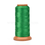 Polyester Threads, for Jewelry Making, Green, 0.2mm, about 1093.61 yards(1000m)/roll(NWIR-G018-B-19)