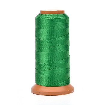 Polyester Threads, for Jewelry Making, Green, 0.2mm, about 1093.61 yards(1000m)/roll