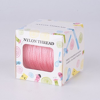 Nylon Thread, Pink, 1.0mm, about 49.21 yards(45m)/roll