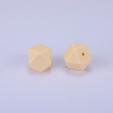 Moccasin Hexagon Silicone Beads