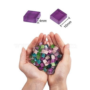 2 Bags 2 Colors Transparent Glass Cabochons(GLAA-SZ0001-46C)-2