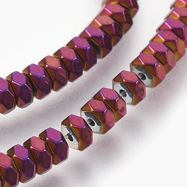 Electroplated Non-magnetic Synthetic Hematite Bead Strand(G-E498-13)-3