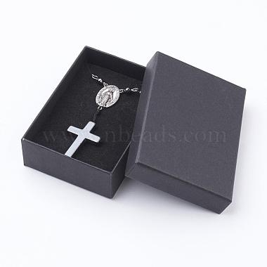 Non-magnetic Synthetic Hematite Pendant Necklaces(NJEW-JN01985)-4