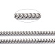 304 Stainless Steel Cuban Link Chain(STAS-B019-02D-P)-2