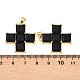 Messing-Mikro pflastern Zirkonia Anh&auml;nger(KK-Z146-03G-03)-3