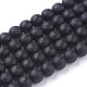 Chapelets de perles en pierre noire synthétique(X-G-C059-8mm-1)-1