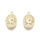 Brass Micro Pave Clear Cubic Zirconia Charms(KK-G437-02G)-2