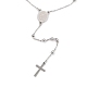 304 ожерелье из четок из нержавеющей стали для религии(X-STAS-B021-02P)-3