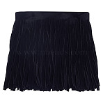 5M Velvet Tassel Ribbon, Black, 6-1/8 inch(154mm), about 5.47 Yards(5m)/Set(OCOR-DR0001-16A)