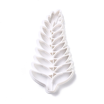 Plastic Mold, Cookie Cutters, Cookies Moulds, DIY Biscuit Baking Tool, Leaf, White, 105x56x10mm