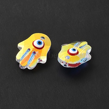 Evil Eye Glass Pendants(G-P485-02B)-3